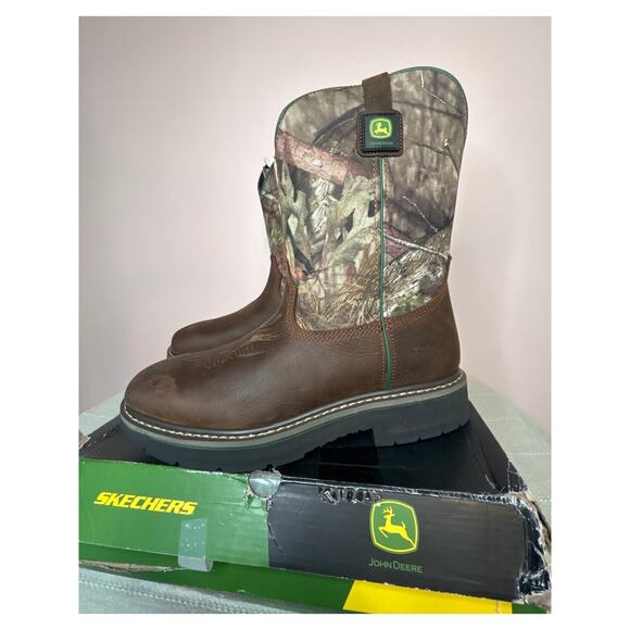 Skechers x John Deere Rowood Moss Burrow 256021 Men\'s Waterproof Work Boot 10.5 main image 12